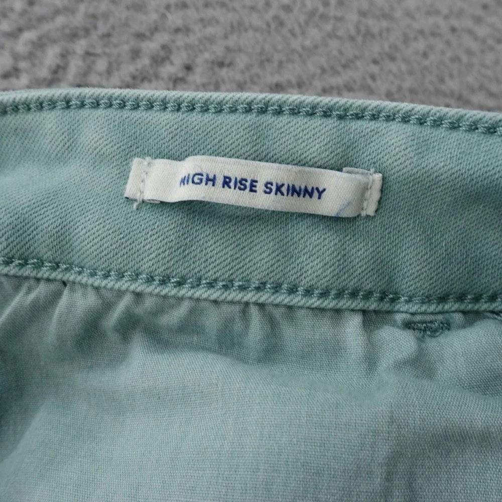 Vineyard Vines High Rise Skinny‎ Jeans 33 Green Womens Ankle Length Stretch